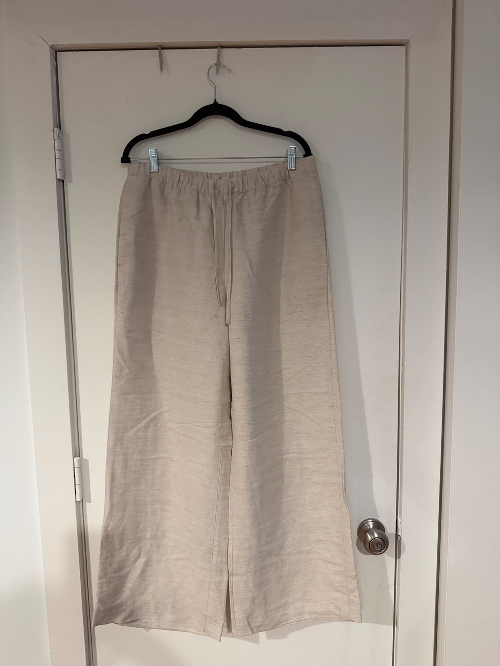 Wilfred Aritzia Linen Blend Wide Leg Drawstring Pants Size L